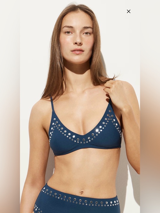 J. Crew Other - JCREW Lana studded bikini top